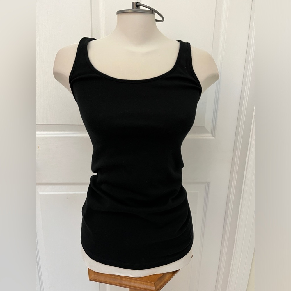 Isabel Maternity black casual tank top size medium